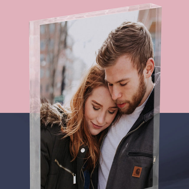 Fotografia A Podpis: Tvoja Fotografia - Akrylový Blok (Vertikálne)