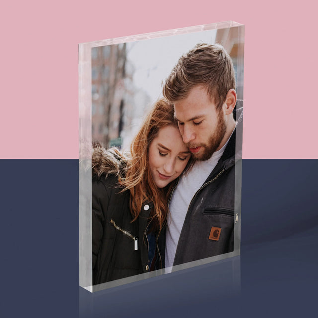 Fotografia A Podpis: Tvoja Fotografia - Akrylový Blok (Vertikálne)