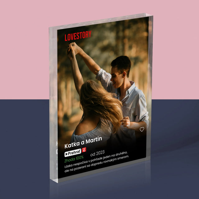 Fotografia A Podpis: Plagát Netflix - Akrylový Blok (Vertikálne)