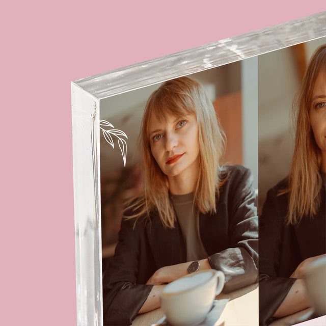 Fotokoláž: Prešlo 40 Rokov - Akrylový Blok (Vertikálne)