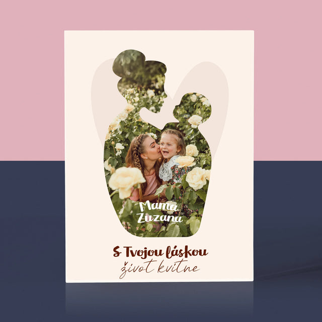 Tvar Z Fotografií: Tvoja Láska - Akrylový Blok (Vertikálne)