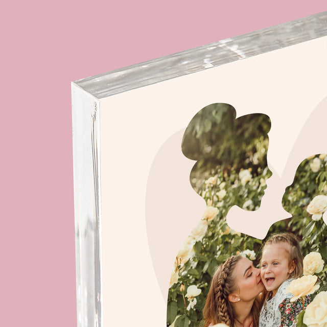 Tvar Z Fotografií: Tvoja Láska - Akrylový Blok (Vertikálne)