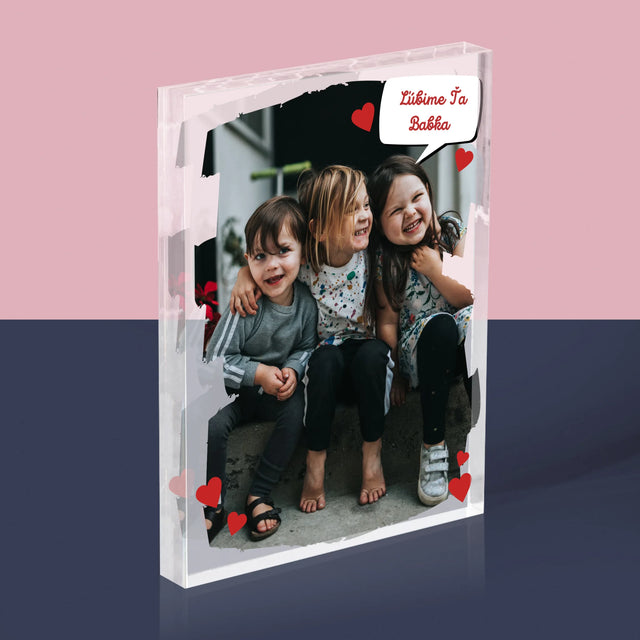Fotografia A Podpis: Pre Milovanú Babku - Akrylový Blok (Vertikálne)