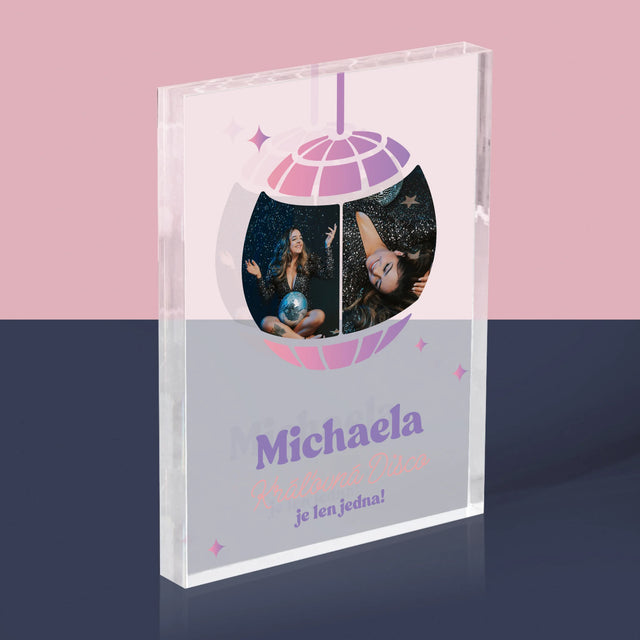 Fotokoláž: Kráľovná Disco 2 Fotografie - Akrylový Blok (Vertikálne)