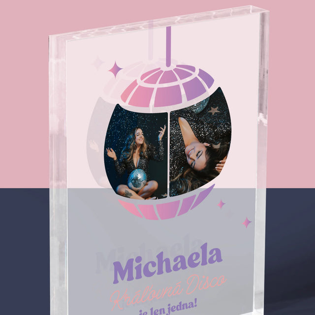 Fotokoláž: Kráľovná Disco 2 Fotografie - Akrylový Blok (Vertikálne)