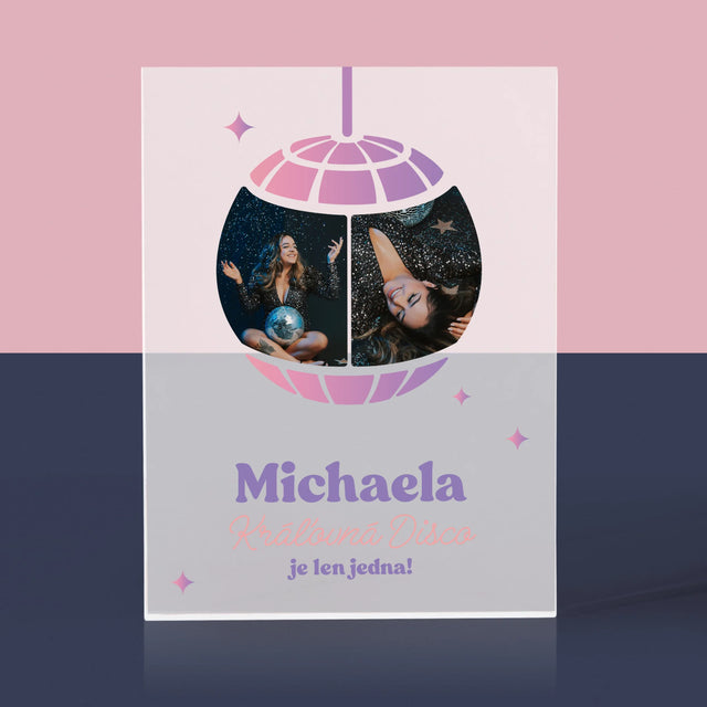 Fotokoláž: Kráľovná Disco 2 Fotografie - Akrylový Blok (Vertikálne)