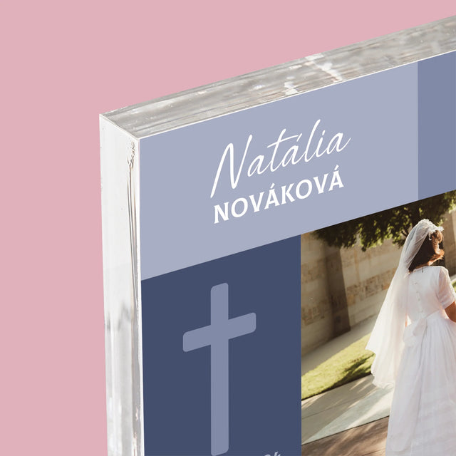 Fotografia A Podpis: Strážny Anjel 1. Sv Príjimanie - Akrylový Blok (Vertikálne)