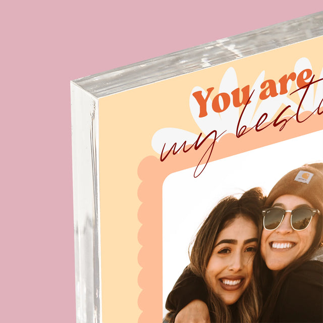 Fotokoláž: Fotografia Besties - Akrylový Blok (Vertikálne)