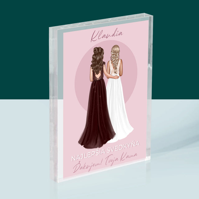 Tvorenie Postavy: Najlepšia Svedkyňa - Akrylový Blok (Vertikálne)