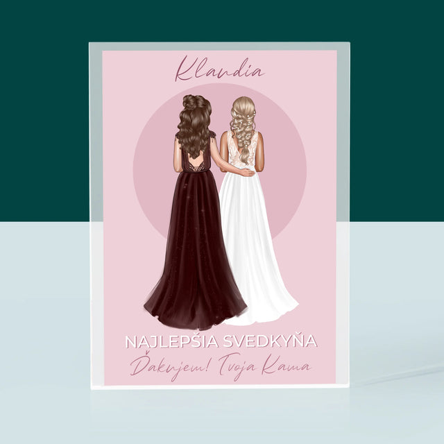 Tvorenie Postavy: Najlepšia Svedkyňa - Akrylový Blok (Vertikálne)