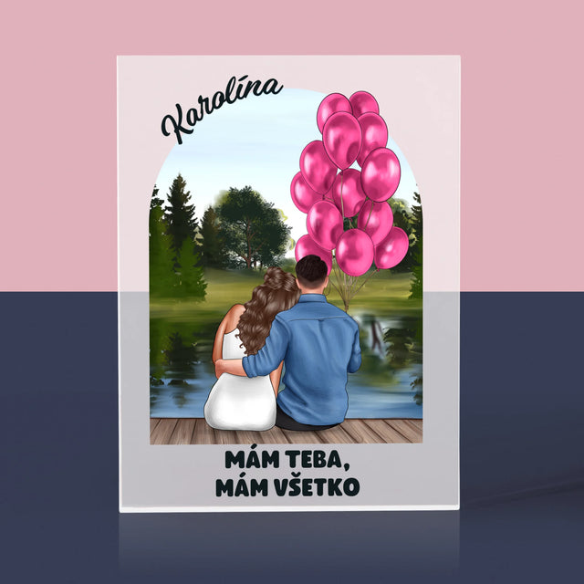 Tvorenie Postavy: Ona A On - Akrylový Blok (Vertikálne)