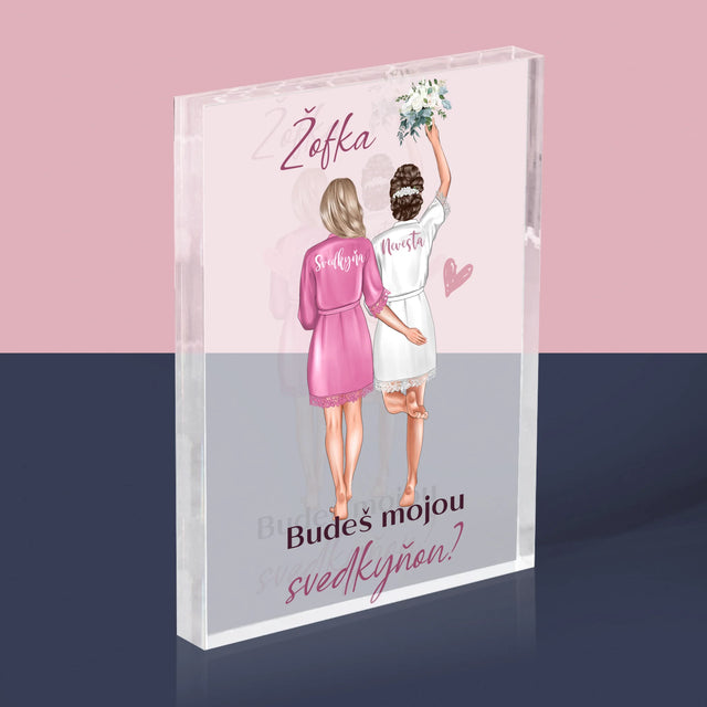 Tvorenie Postavy: Budeš Mojou Svedkyňou - Akrylový Blok (Vertikálne)