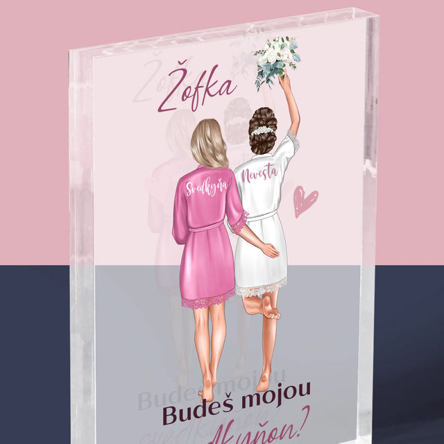 Tvorenie Postavy: Budeš Mojou Svedkyňou - Akrylový Blok (Vertikálne)