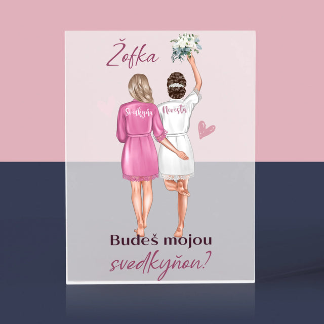 Tvorenie Postavy: Budeš Mojou Svedkyňou - Akrylový Blok (Vertikálne)