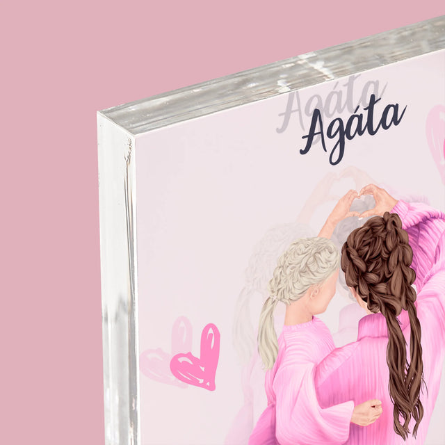 Tvorenie Postavy: Najlepšia Maminka Na Svete - Akrylový Blok (Vertikálne)