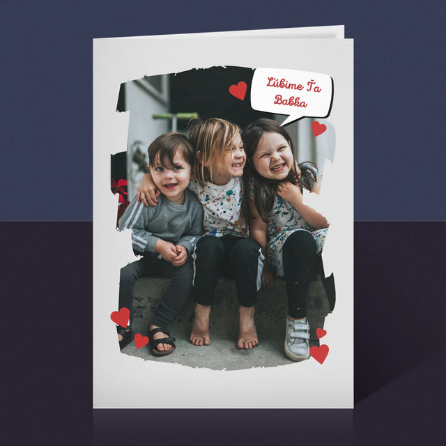 Fotografia A Podpis: Pre Milovanú Babku - Kartička S Prianiami