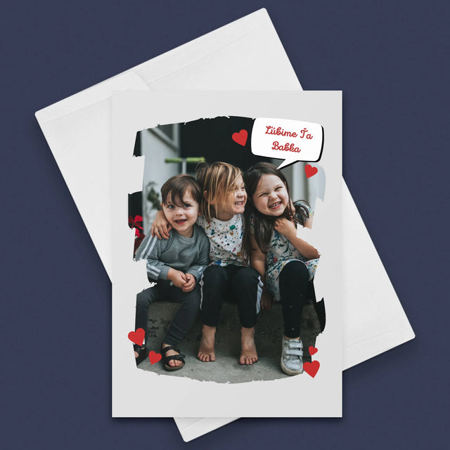 Fotografia A Podpis: Pre Milovanú Babku - Kartička S Prianiami