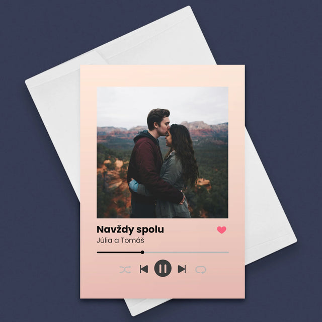 Fotografia A Podpis: Spotify S Tvojou Fotografiou - Kartička S Prianiami