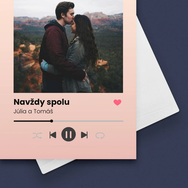 Fotografia A Podpis: Spotify S Tvojou Fotografiou - Kartička S Prianiami