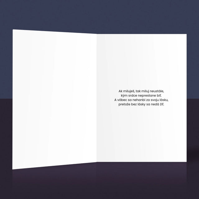 Fotokoláž: Pár Mená - Kartička S Prianiami