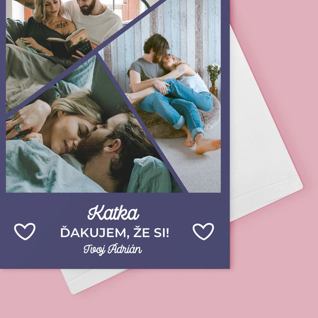 Fotokoláž: Ďakujem, Že Si - Kartička S Prianiami