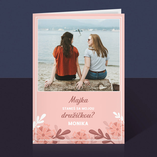 Fotokoláž: Staneš Sa Družičkou? - Kartička S Prianiami