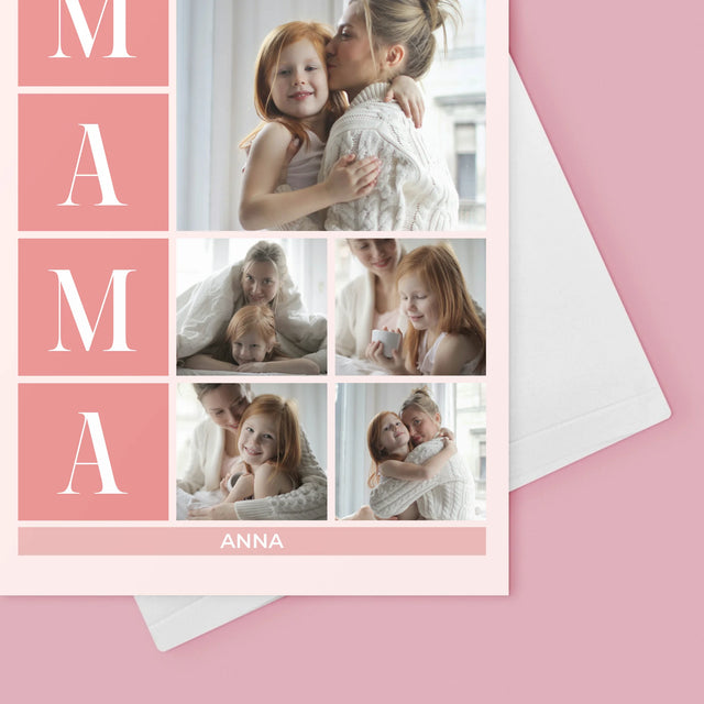 Fotokoláž: Najlepšia Mama Koláž - Kartička S Prianiami