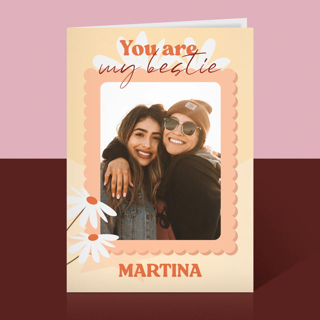 Fotokoláž: Fotografia Besties - Kartička S Prianiami