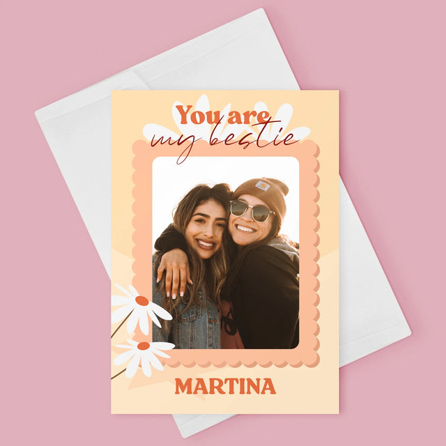 Fotokoláž: Fotografia Besties - Kartička S Prianiami