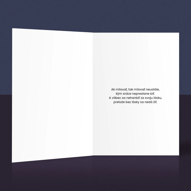 Slovo Z Fotografií: Love Z Tvojich Fotografií - Kartička S Prianiami