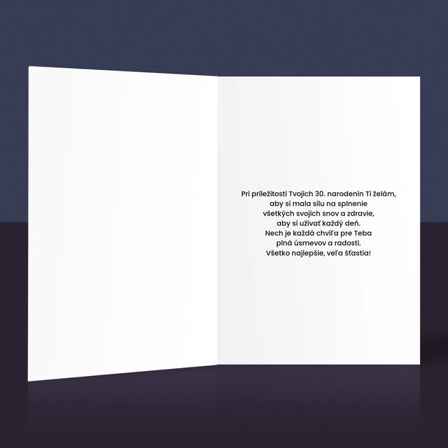 Slovo Z Fotografií: Všetko Najlepšie Z Tvojich Fotografií - Kartička S Prianiami