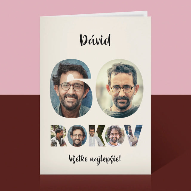 Slovo Z Fotografií: 60 Rokov Z Tvojich Fotografií - Kartička S Prianiami