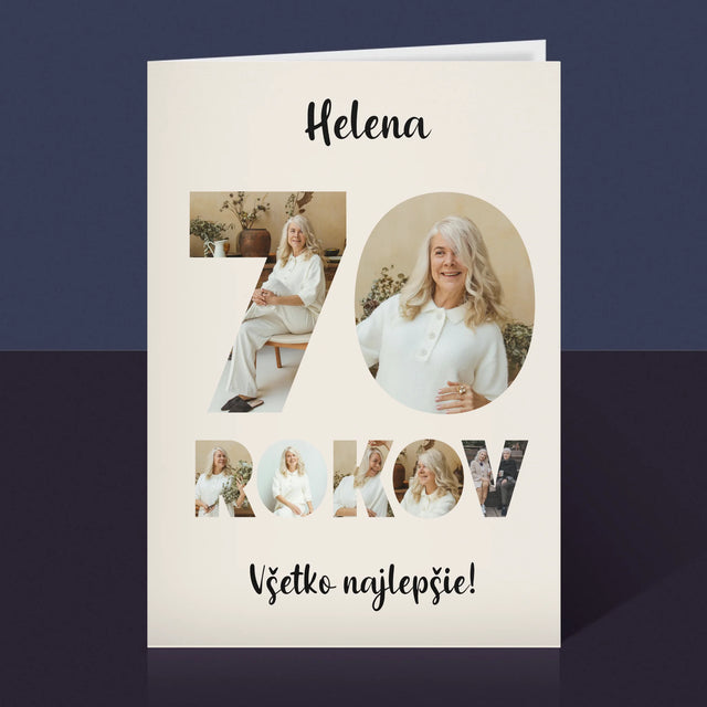 Slovo Z Fotografií: 70 Rokov Z Tvojich Fotografií - Kartička S Prianiami