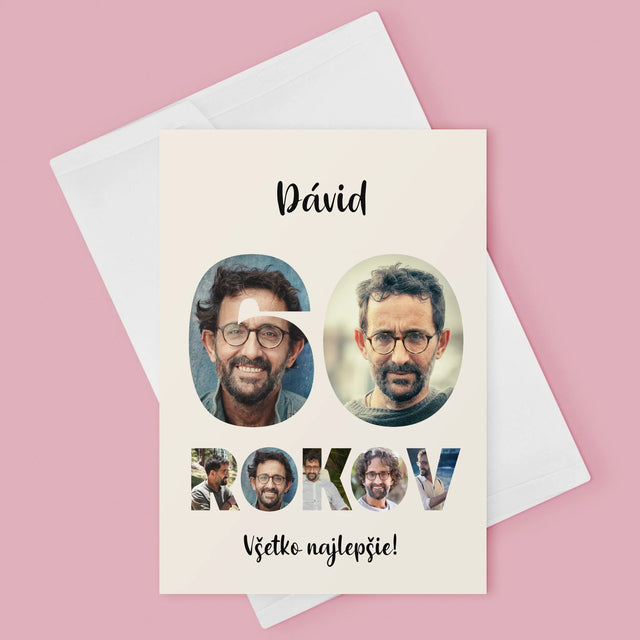 Slovo Z Fotografií: 60 Rokov Z Tvojich Fotografií - Kartička S Prianiami