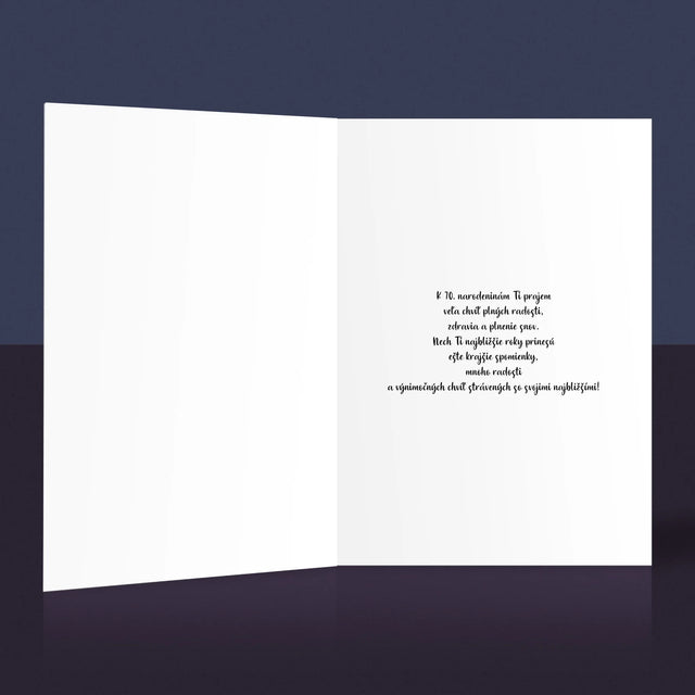 Slovo Z Fotografií: 70 Rokov Z Tvojich Fotografií - Kartička S Prianiami