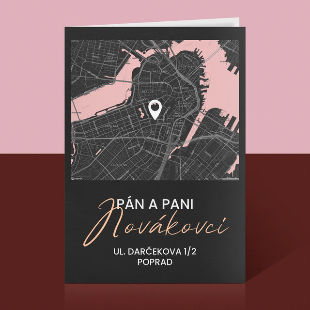 Mapa Mesta: Mapa Mesta: Pán A Pani - Kartička S Prianiami