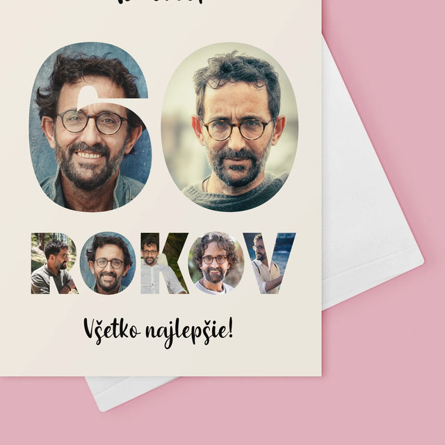 Slovo Z Fotografií: 60 Rokov Z Tvojich Fotografií - Kartička S Prianiami
