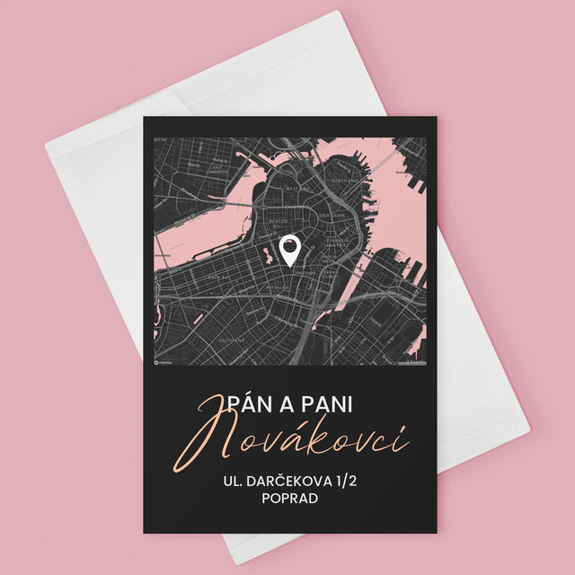 Mapa Mesta: Mapa Mesta: Pán A Pani - Kartička S Prianiami