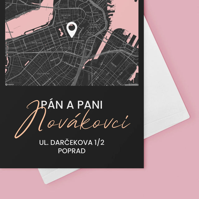 Mapa Mesta: Mapa Mesta: Pán A Pani - Kartička S Prianiami