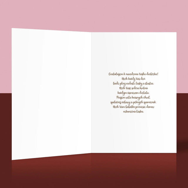 Údaje Narodenia Dieťaťa: Narodenie Dieťaťa Vetvičky - Kartička S Prianiami