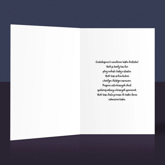 Údaje Narodenia Dieťaťa: Narodenie Dieťaťa Sloník - Kartička S Prianiami