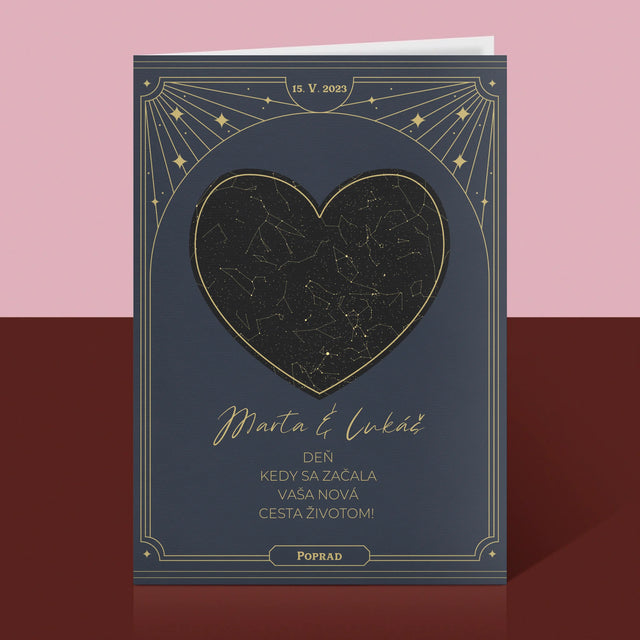 Mapa Hviezd: Mapa Hviezd: Nová Cesta Životom - Kartička S Prianiami