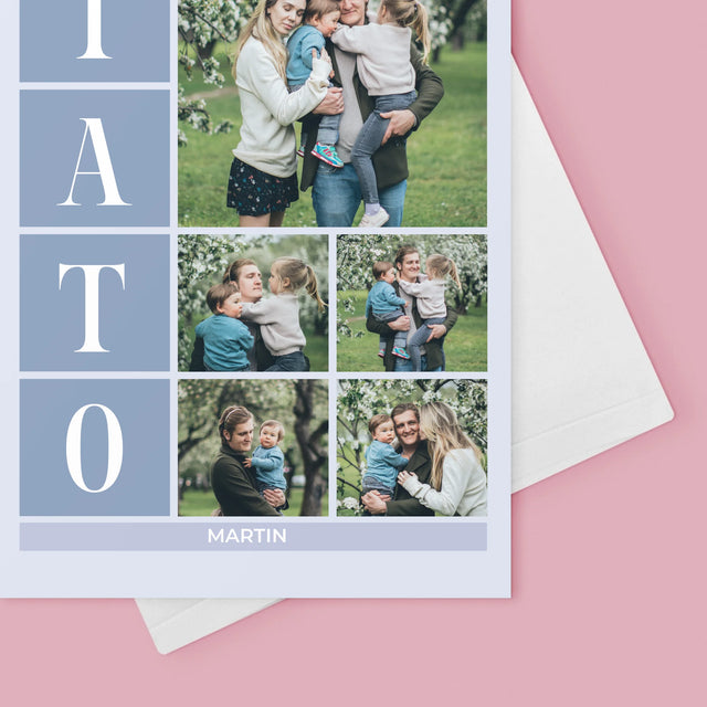 Fotokoláž: Najlepší Tato Koláž - Kartička S Prianiami