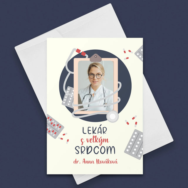 Fotografia A Podpis: Lekár S Veľkým Srdcom - Kartička S Prianiami