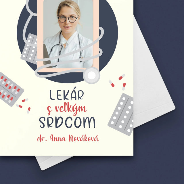 Fotografia A Podpis: Lekár S Veľkým Srdcom - Kartička S Prianiami
