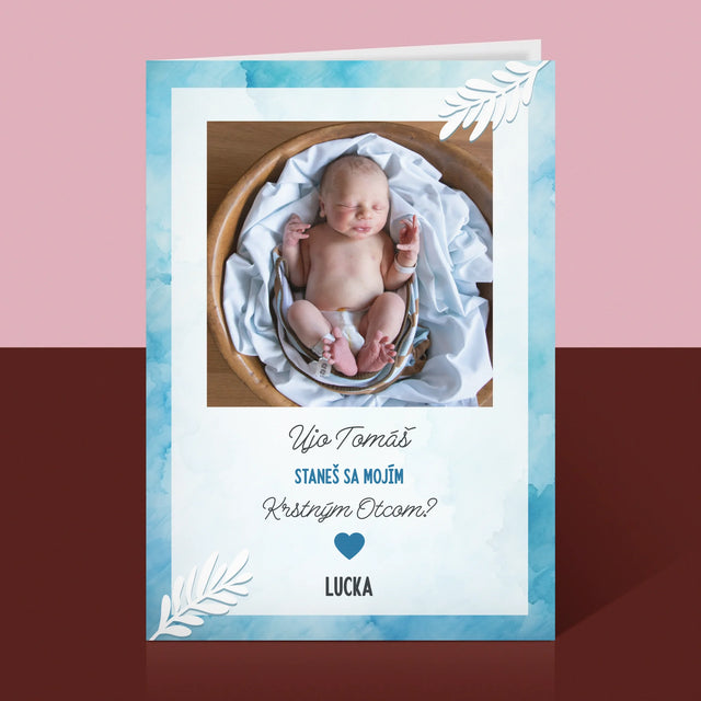 Fotokoláž: Staneš Sa Krstným? - Kartička S Prianiami