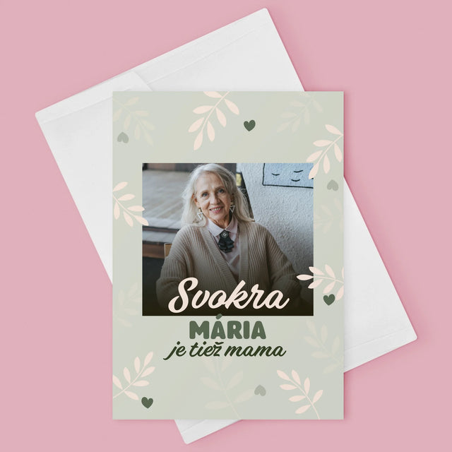 Fotokoláž: Svokra Je Tiež Mama - Kartička S Prianiami