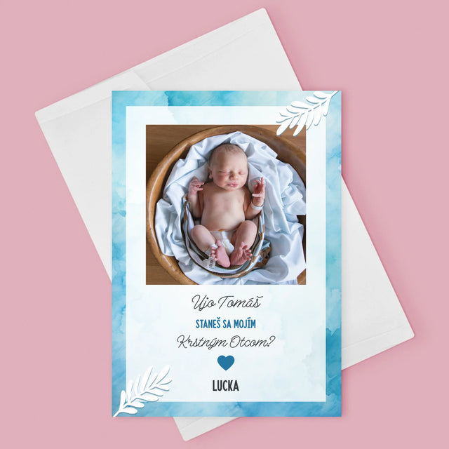 Fotokoláž: Staneš Sa Krstným? - Kartička S Prianiami