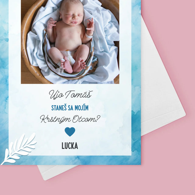 Fotokoláž: Staneš Sa Krstným? - Kartička S Prianiami