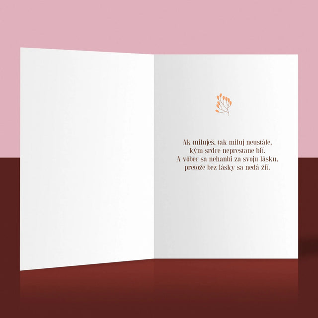 Fotokoláž: 5. Výročie - Kartička S Prianiami